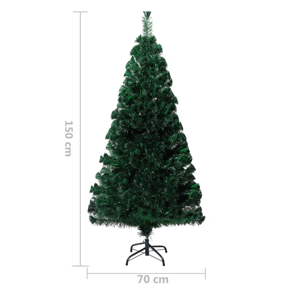 vidaXL Artificial Christmas Tree with Stand Green 59.1" Fiber Optic. Picture 7