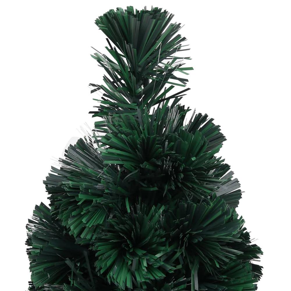vidaXL Artificial Slim Christmas Tree with Stand 25.2" Fiber Optic. Picture 5