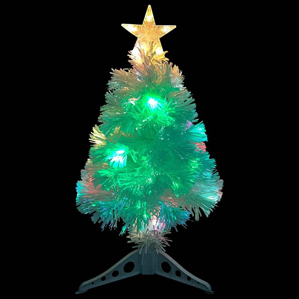 vidaXL Artificial Christmas Tree with LED White 25.2" Fiber Optic. Picture 5
