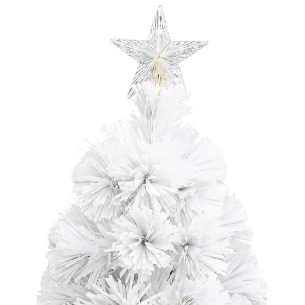 vidaXL Artificial Christmas Tree with LED White 25.2" Fiber Optic. Picture 7