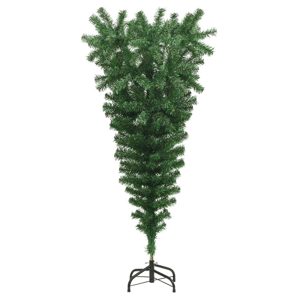 Upside-down Artificial Christmas Tree with Stand Green 4 ft. Picture 1