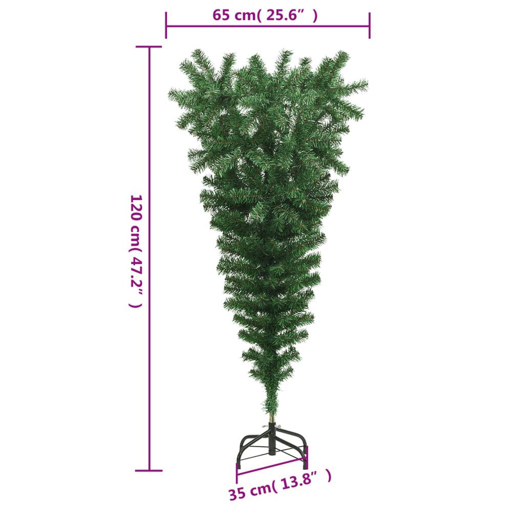 Upside-down Artificial Christmas Tree with Stand Green 4 ft. Picture 6