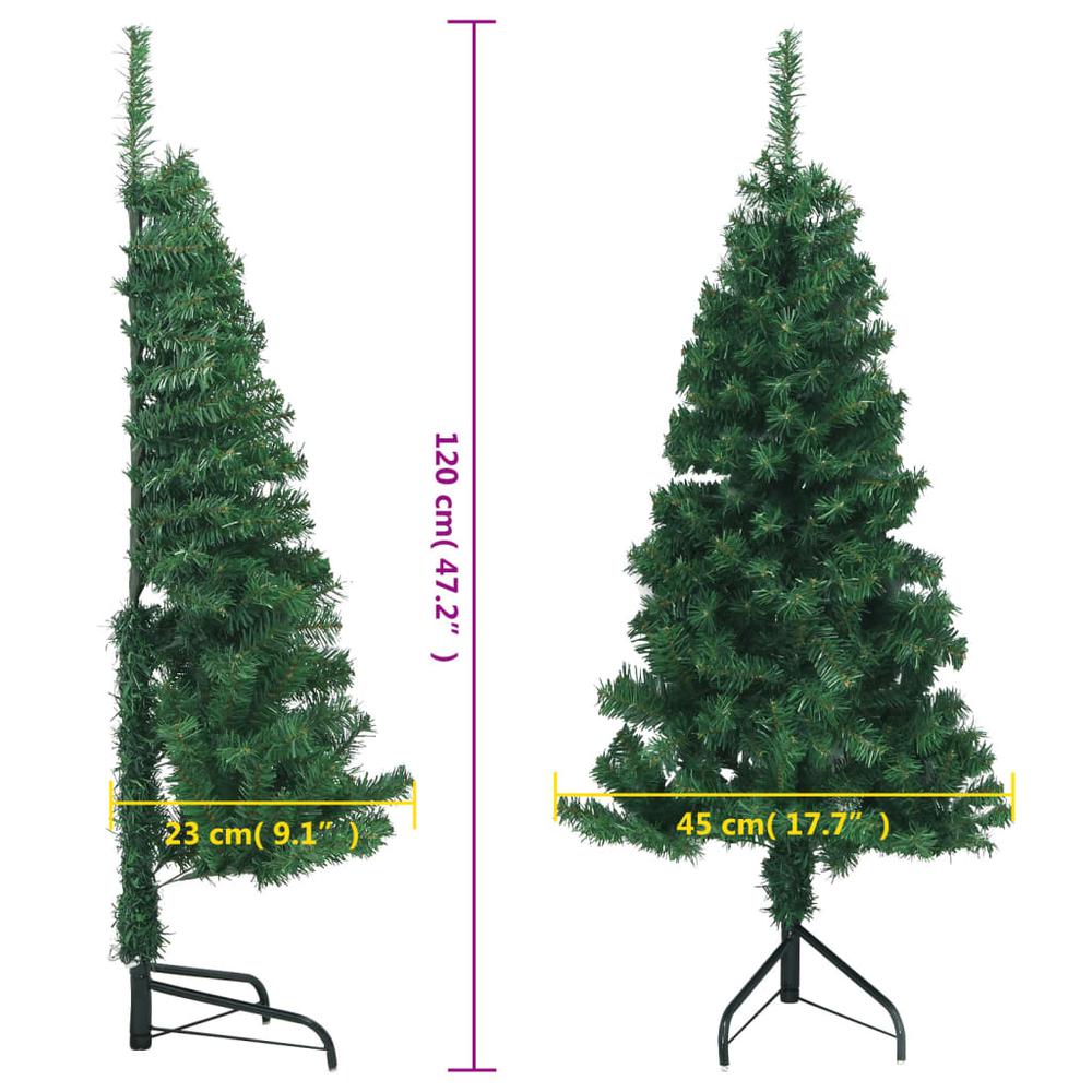 Corner Artificial Christmas Tree Green 4 ft PVC. Picture 7
