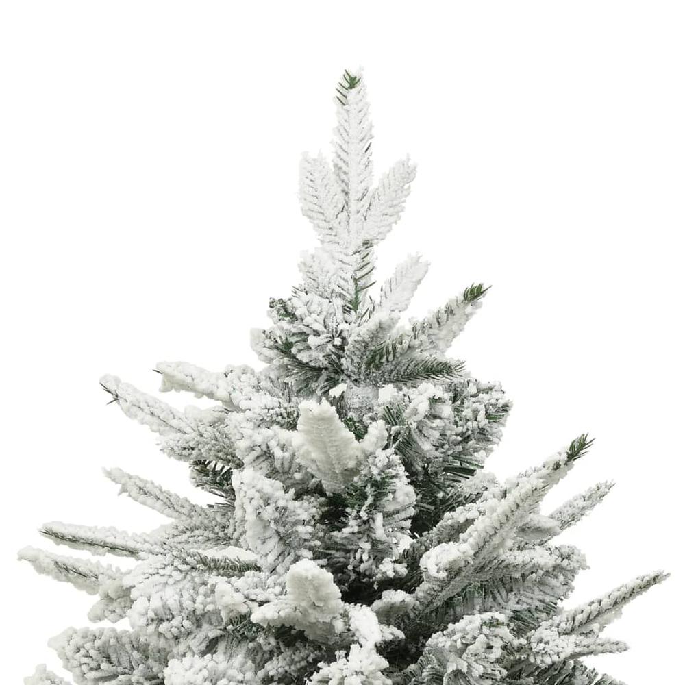 Artificial Christmas Tree with Flocked Snow Green 94.5" PVC&PE. Picture 2