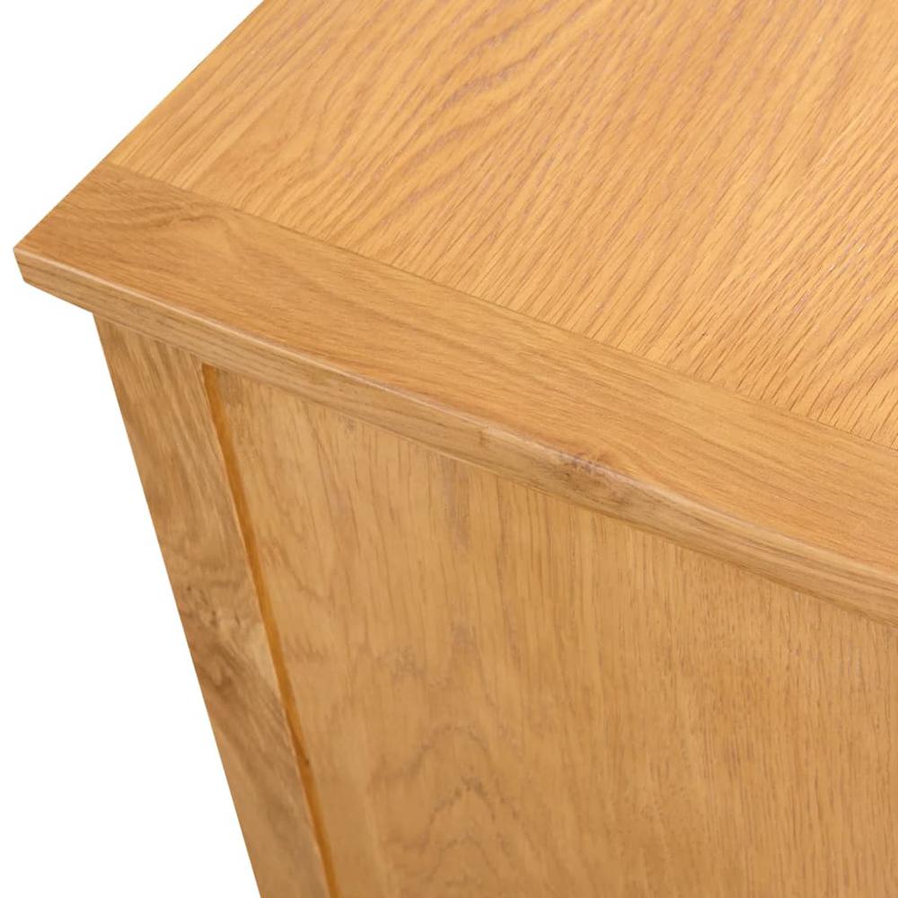 vidaXL TV Cabinet 43.3"x13.8"x17.3" Solid Oak Wood, 327434. Picture 5