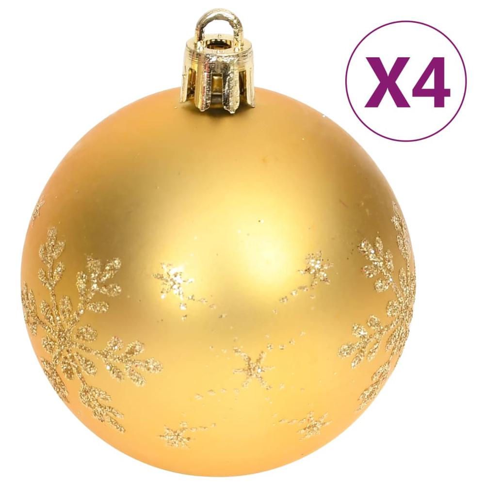 vidaXL 70 Piece Christmas Bauble Set Gold and Red. Picture 5