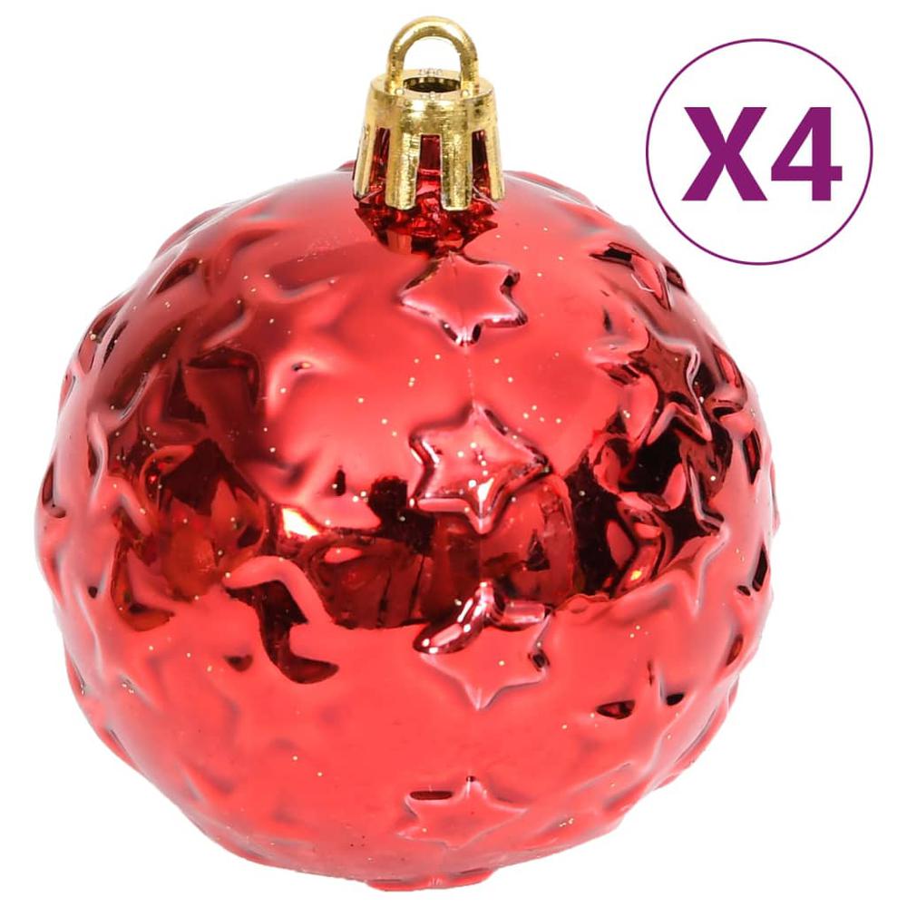 vidaXL 70 Piece Christmas Bauble Set Gold and Red. Picture 7