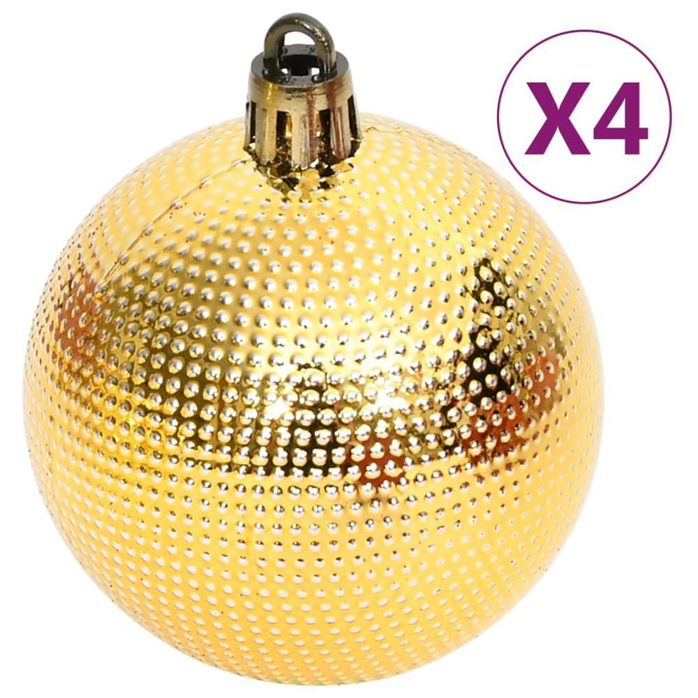 vidaXL 108 Piece Christmas Bauble Set Gold and Red. Picture 7