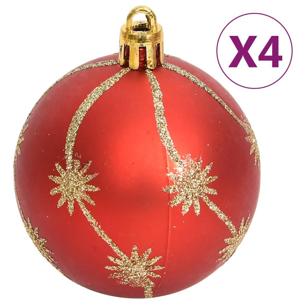 vidaXL 108 Piece Christmas Bauble Set Gold and Red. Picture 8