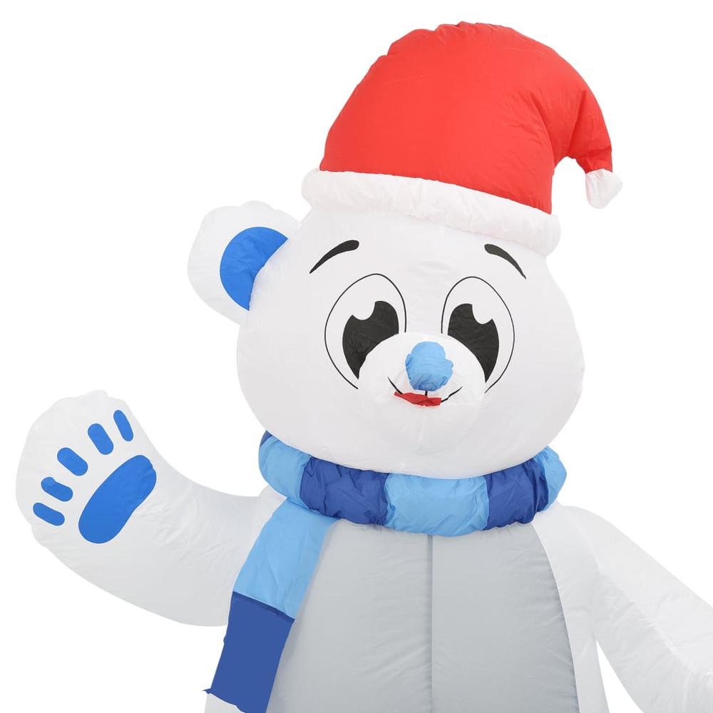 vidaXL Christmas Inflatable Polar Bear LED Indoor and Outdoor 5.9'. Picture 6