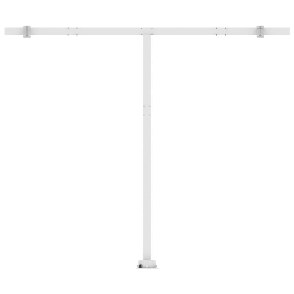 vidaXL Freestanding Manual Retractable Awning 157.5"x118.1" Cream, 3069537. Picture 10