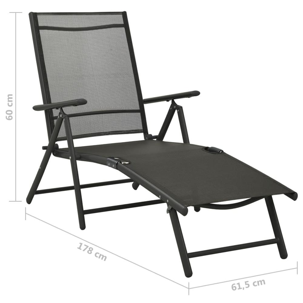 vidaXL 9 Piece Patio Lounge Set Black and Anthracite. Picture 10
