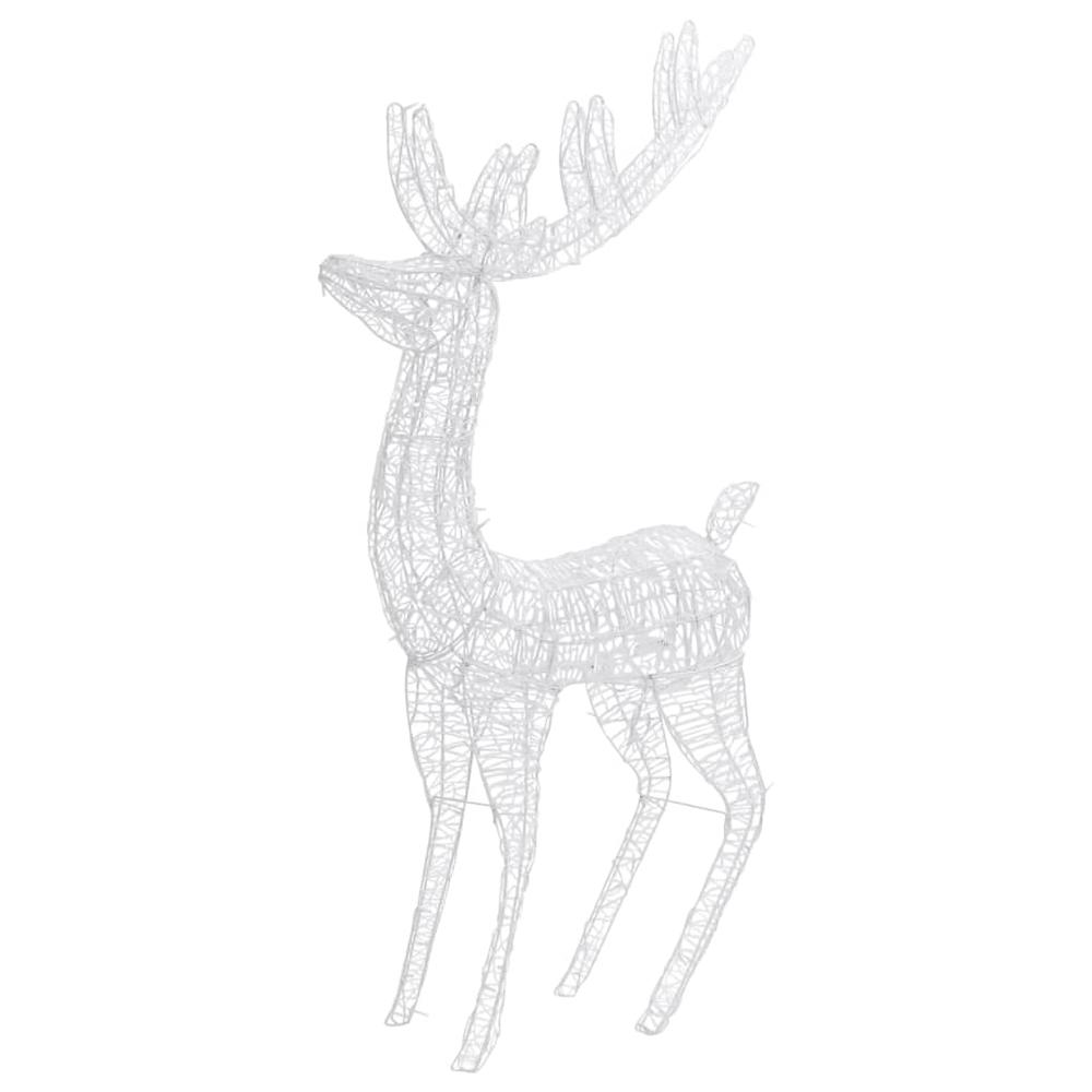 vidaXL XXL Acrylic Christmas Reindeer 250 LED 70.9" Cold white. Picture 6