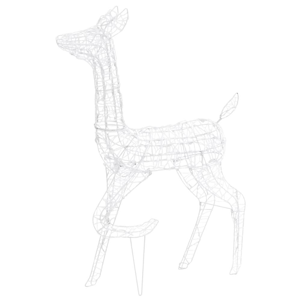 vidaXL Acrylic Reindeer Family Christmas Decoration 160 LED Cold White. Picture 7