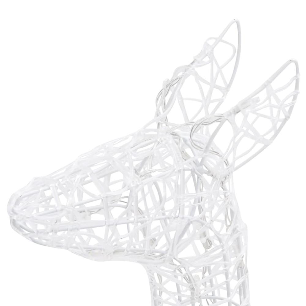vidaXL Acrylic Reindeer Family Christmas Decoration 160 LED Cold White. Picture 8