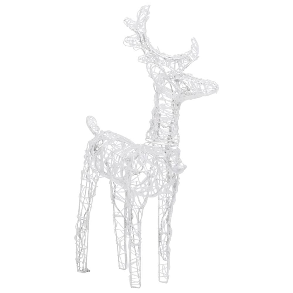 vidaXL Reindeers & Sleigh Christmas Decoration 160 LEDs 51.2" Acrylic, 328514. Picture 6