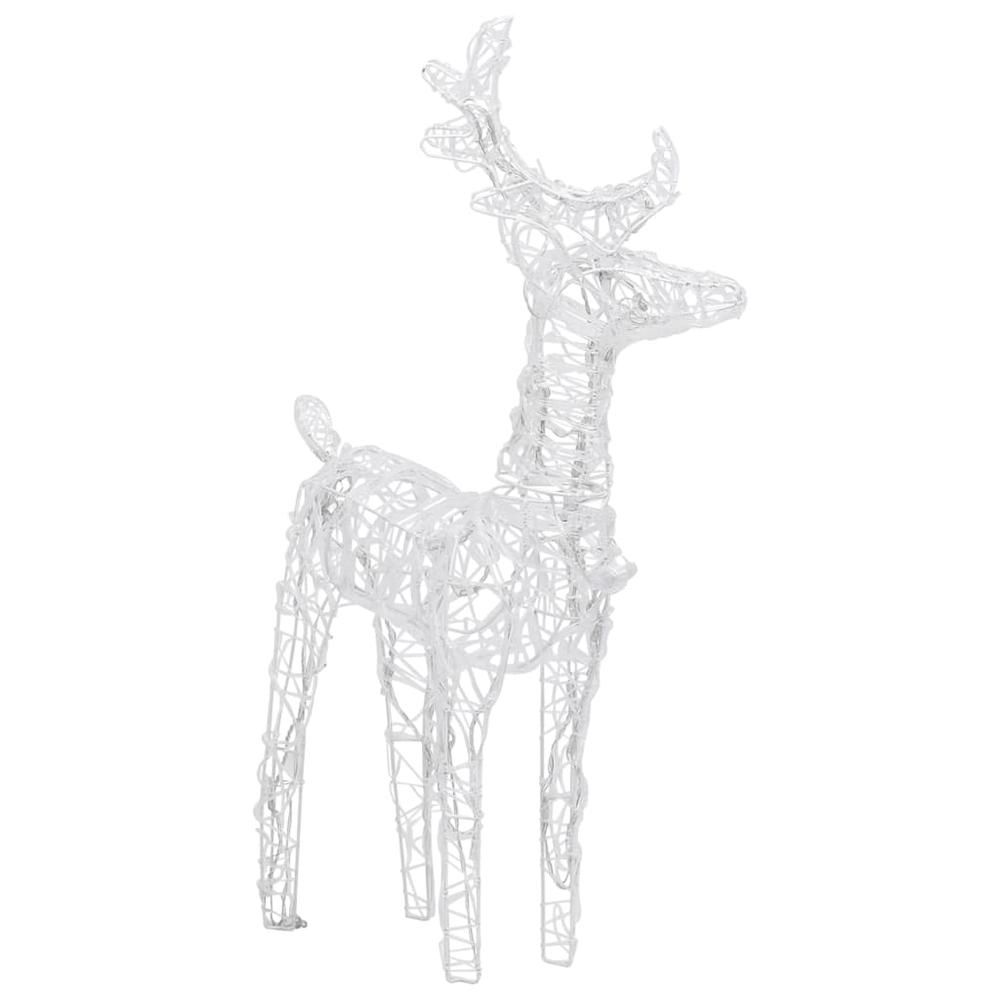 vidaXL Reindeers & Sleigh Christmas Decoration 160 LEDs 51.2" Acrylic, 328520. Picture 6