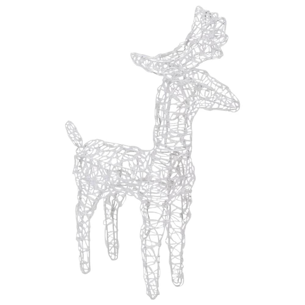 vidaXL Reindeers & Sleigh Christmas Decoration 160 LEDs 51.2" Acrylic, 328522. Picture 6