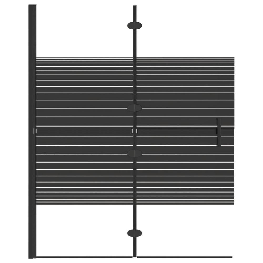 Folding Shower Enclosure ESG 39.4"x55.1" Black. Picture 2