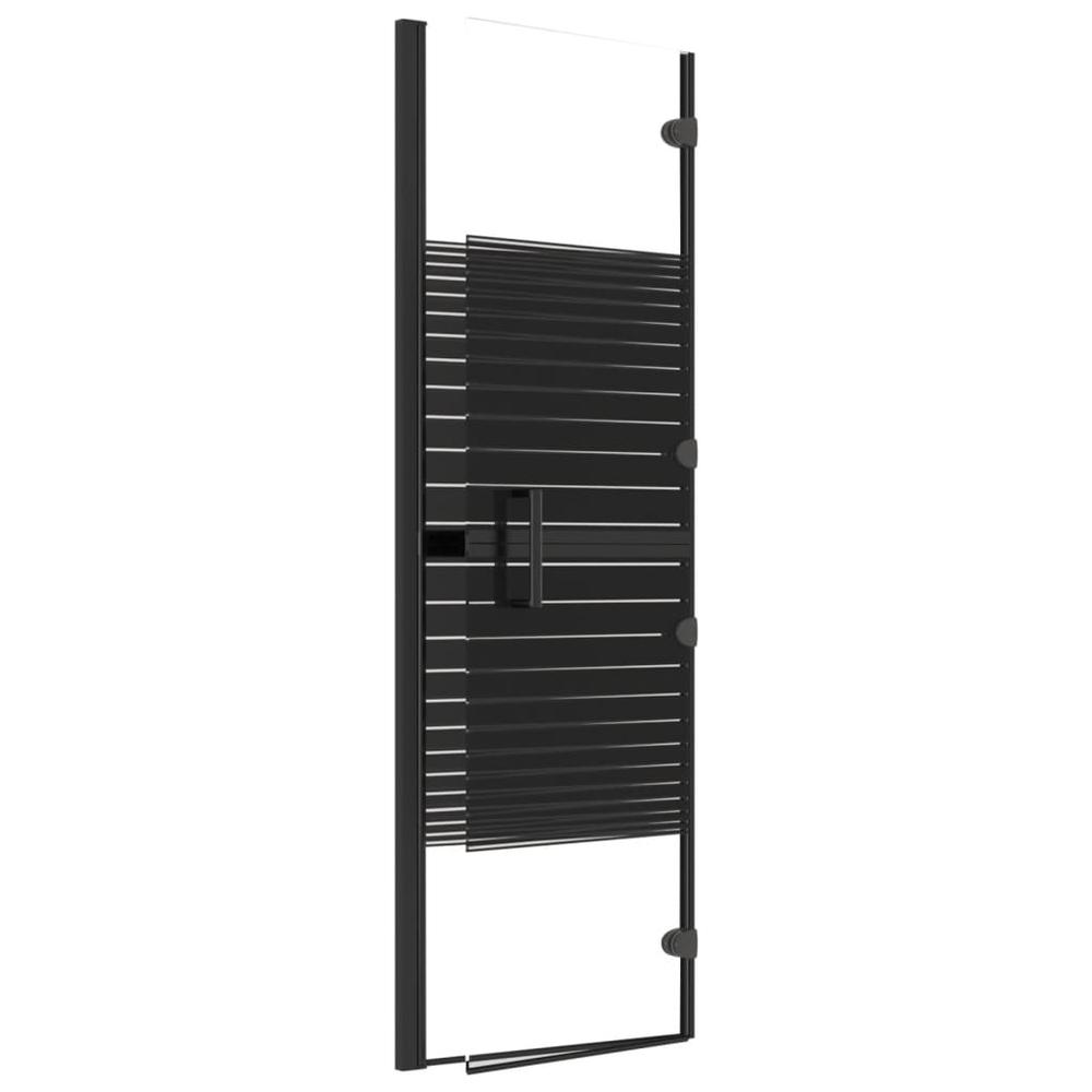 Folding Shower Enclosure ESG 39.4"x55.1" Black. Picture 4