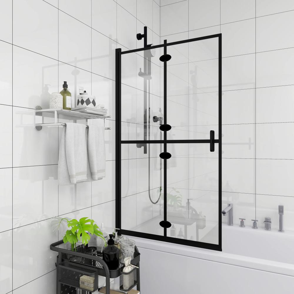Folding Shower Enclosure ESG 31.5"x55.1" Black. Picture 2