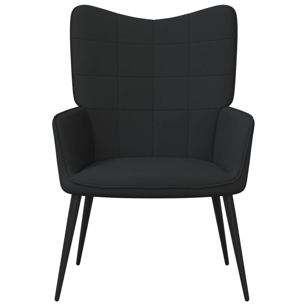 Relaxing Chair Black Fabric. Picture 1