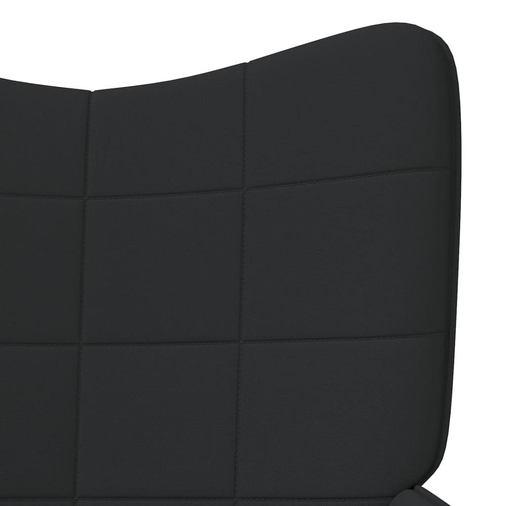 Relaxing Chair Black Fabric. Picture 4
