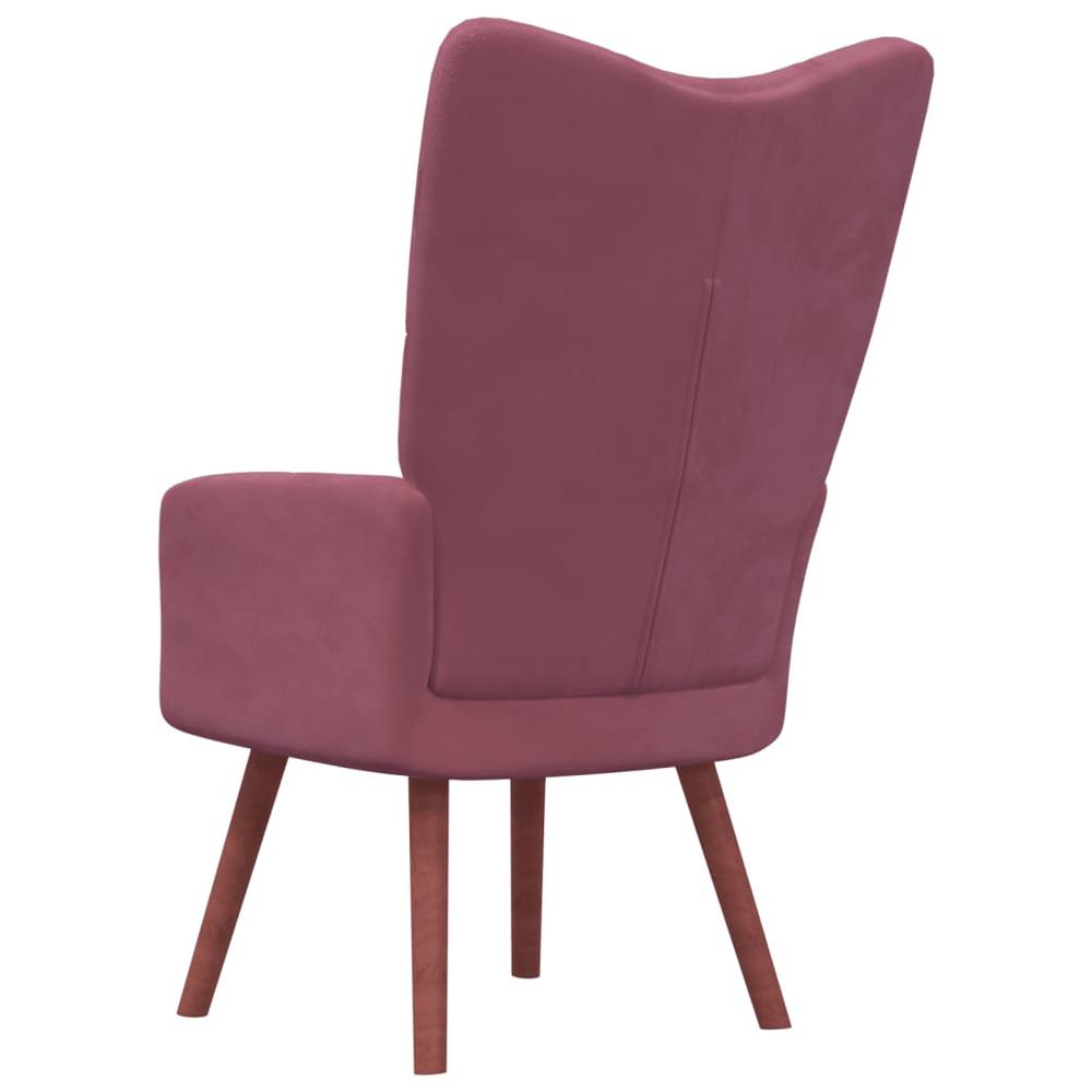 Relaxing Chair Pink Velvet. Picture 3