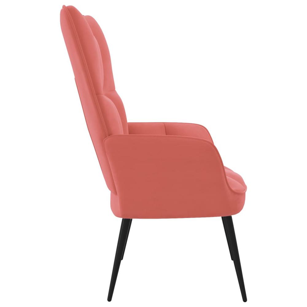 Relaxing Chair Pink Velvet. Picture 2