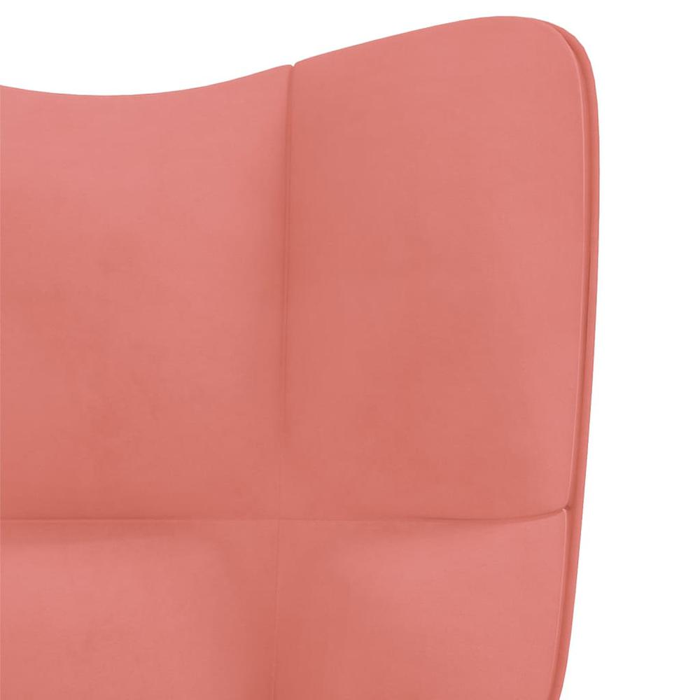 Relaxing Chair Pink Velvet. Picture 4