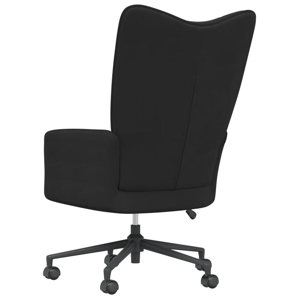 Relaxing Chair Black Velvet. Picture 3