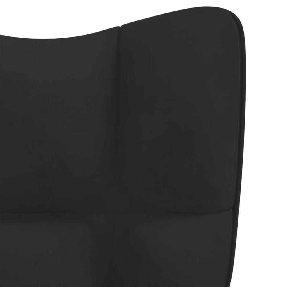 Relaxing Chair Black Velvet. Picture 5