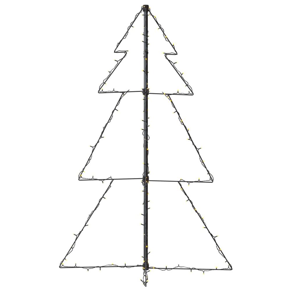 vidaXL Christmas Cone Tree 160 LEDs Indoor and Outdoor 30.7"x47.2", 328561. Picture 6