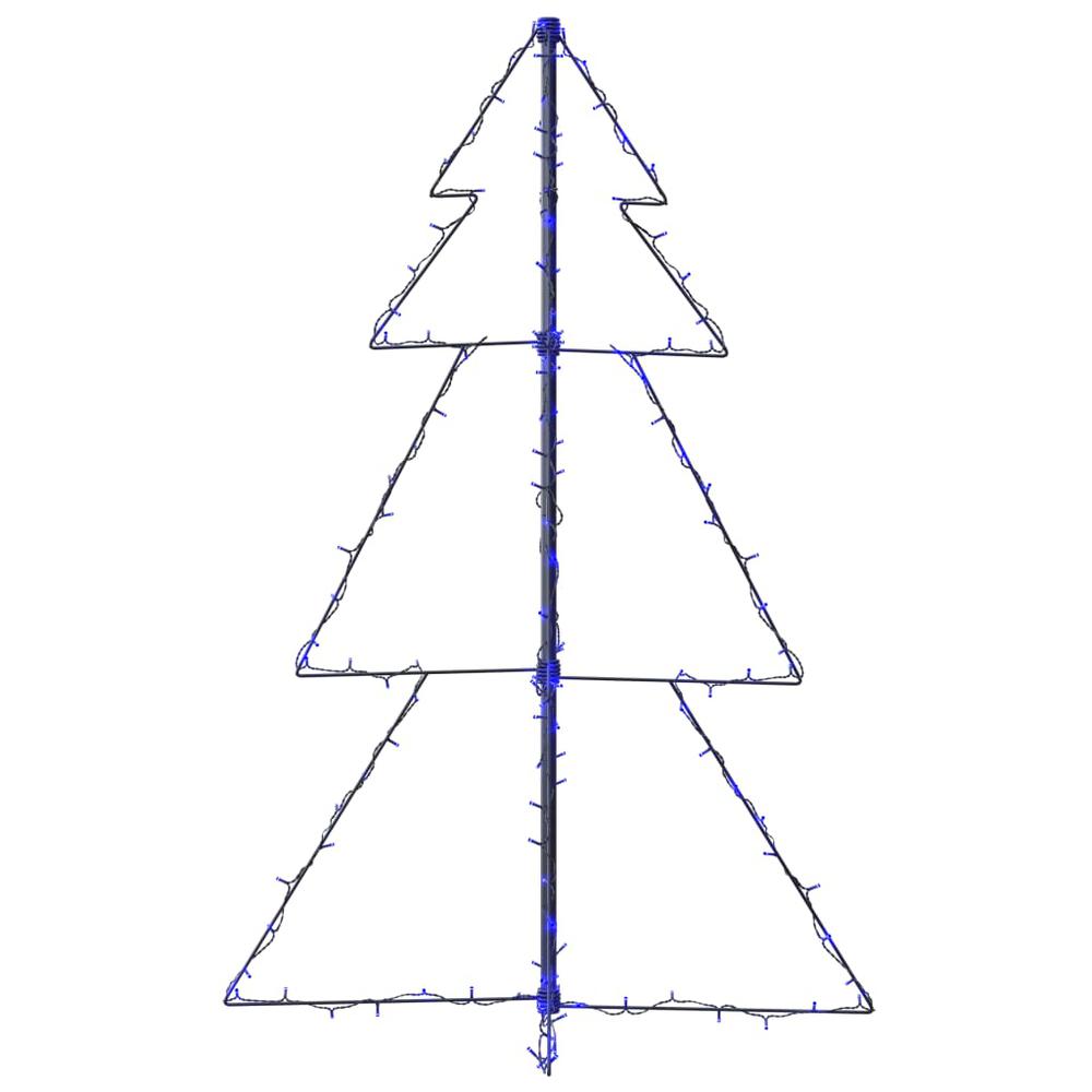 vidaXL Christmas Cone Tree 160 LEDs Indoor and Outdoor 30.7"x47.2", 328567. Picture 6