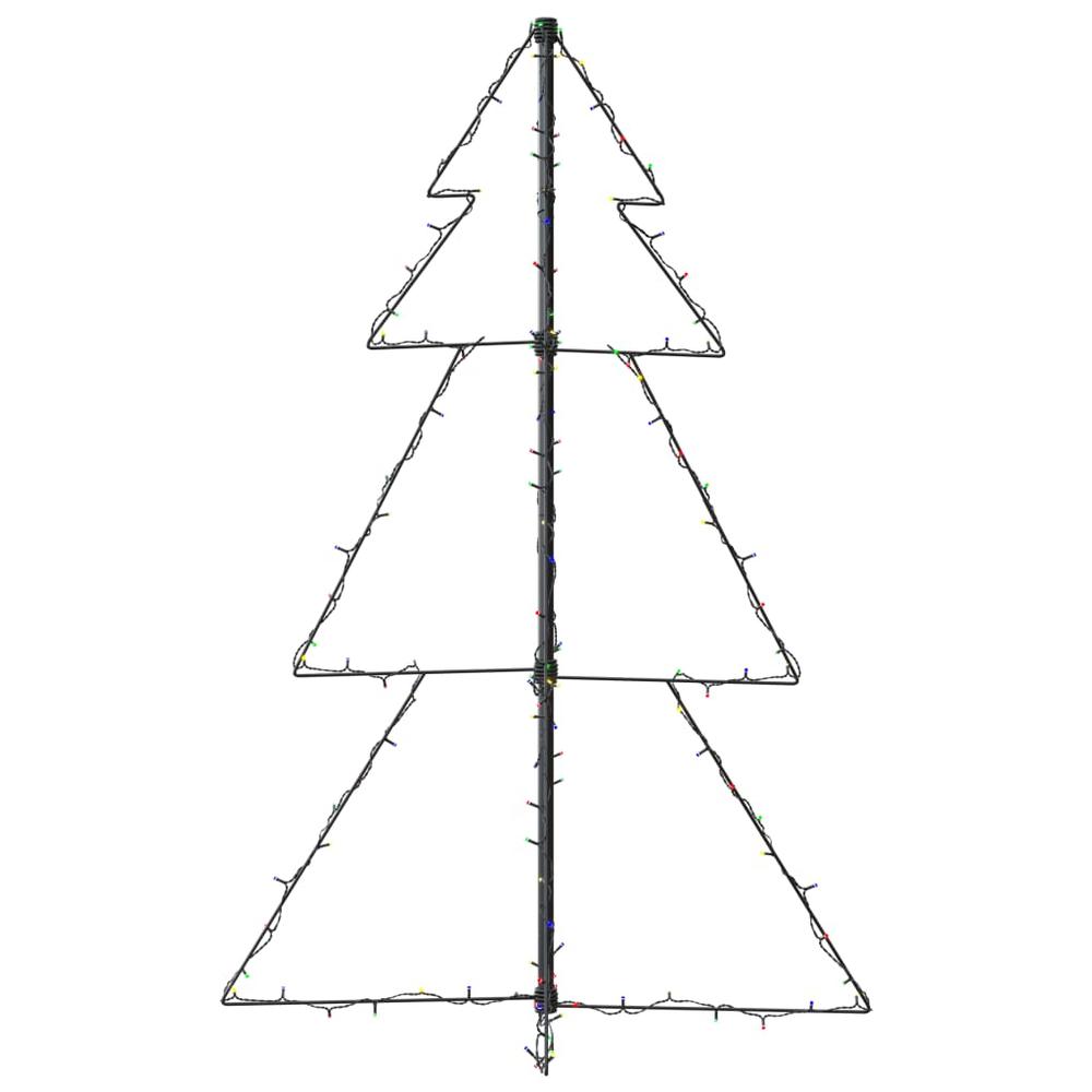 vidaXL Christmas Cone Tree 160 LEDs Indoor and Outdoor 30.7"x47.2", 328569. Picture 6