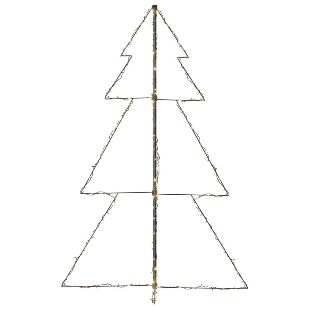 vidaXL Christmas Cone Tree 200 LEDs Indoor and Outdoor 38.6"x59.1", 328571. Picture 5