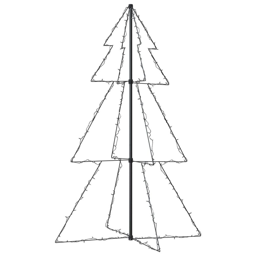 vidaXL Christmas Cone Tree 200 LEDs Indoor and Outdoor 38.6"x59.1", 328574. Picture 5