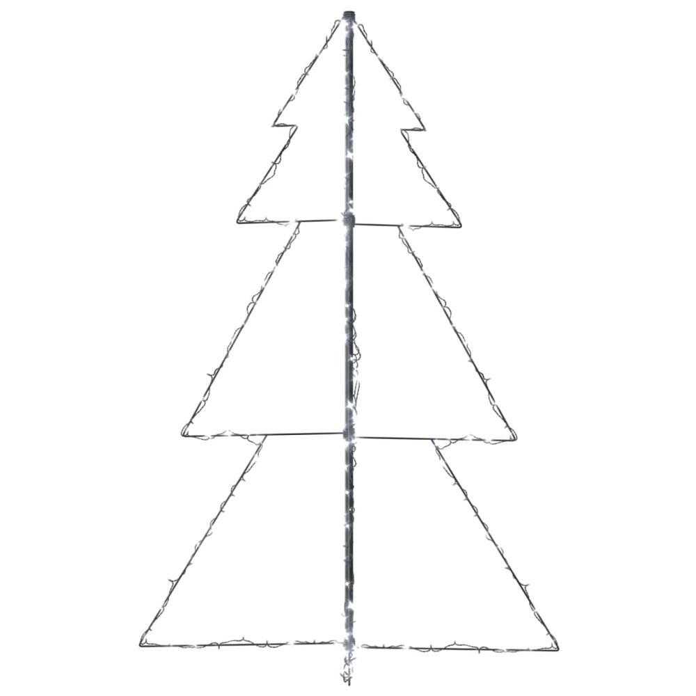 vidaXL Christmas Cone Tree 200 LEDs Indoor and Outdoor 38.6"x59.1", 328574. Picture 6