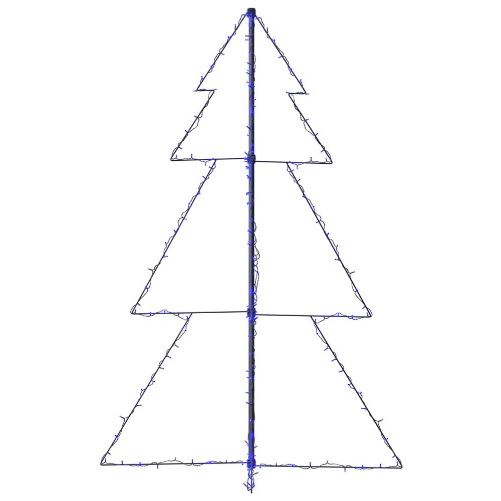 vidaXL Christmas Cone Tree 200 LEDs Indoor and Outdoor 38.6"x59.1", 328577. Picture 5