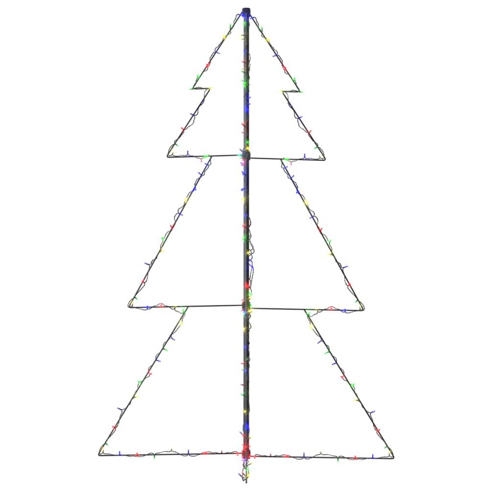 vidaXL Christmas Cone Tree 200 LEDs Indoor and Outdoor 38.6"x59.1", 328579. Picture 5