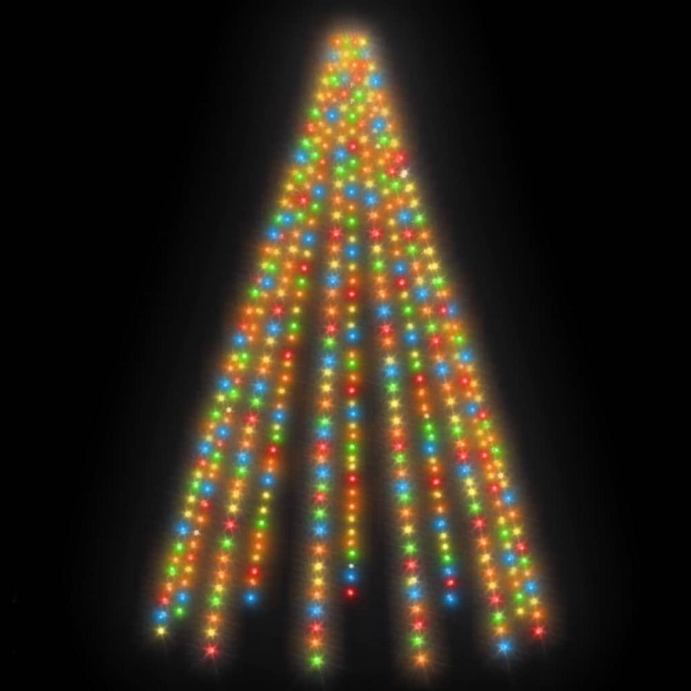 vidaXL Tree Lights with 500 LEDs Colorful 196.9" Indoor Outdoor. Picture 5