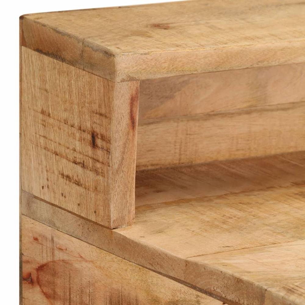 vidaXL Desk 39.4"x17.7"x35.4" Solid Rough Mango Wood. Picture 7