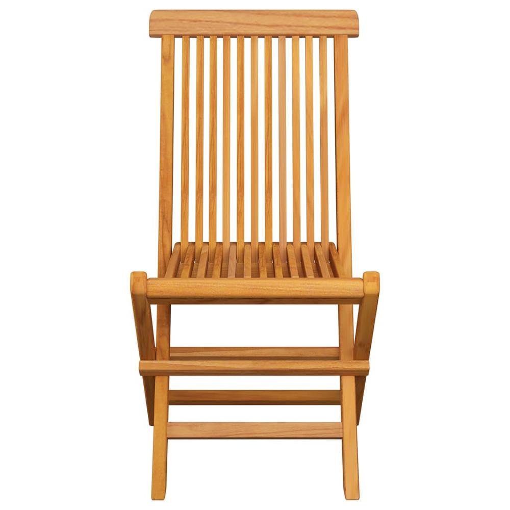 vidaXL Folding Garden Chairs 8 pcs Solid Teak Wood 2916. Picture 3