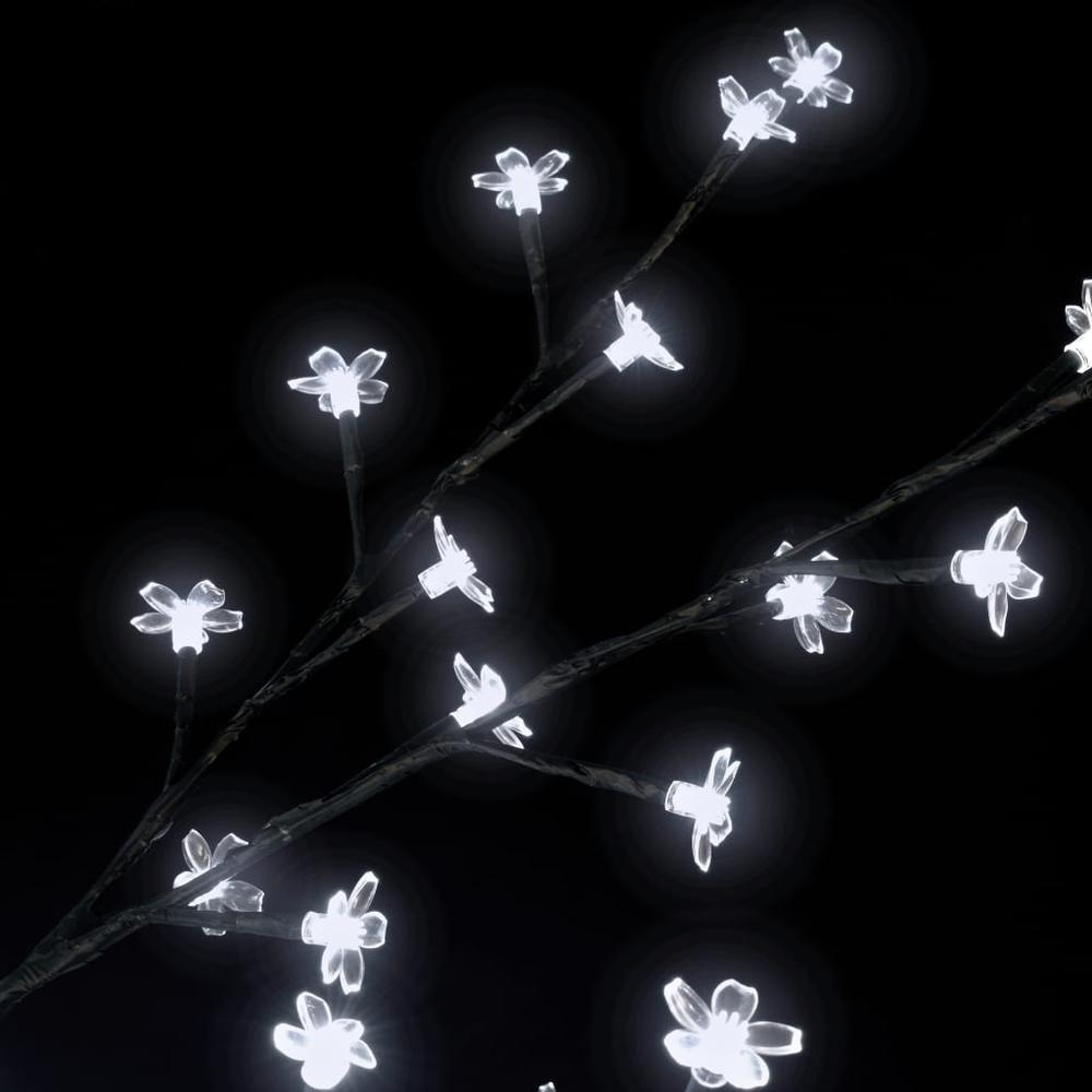 vidaXL Christmas Tree 120 LEDs Cold White Light Cherry Blossom 59.1". Picture 5