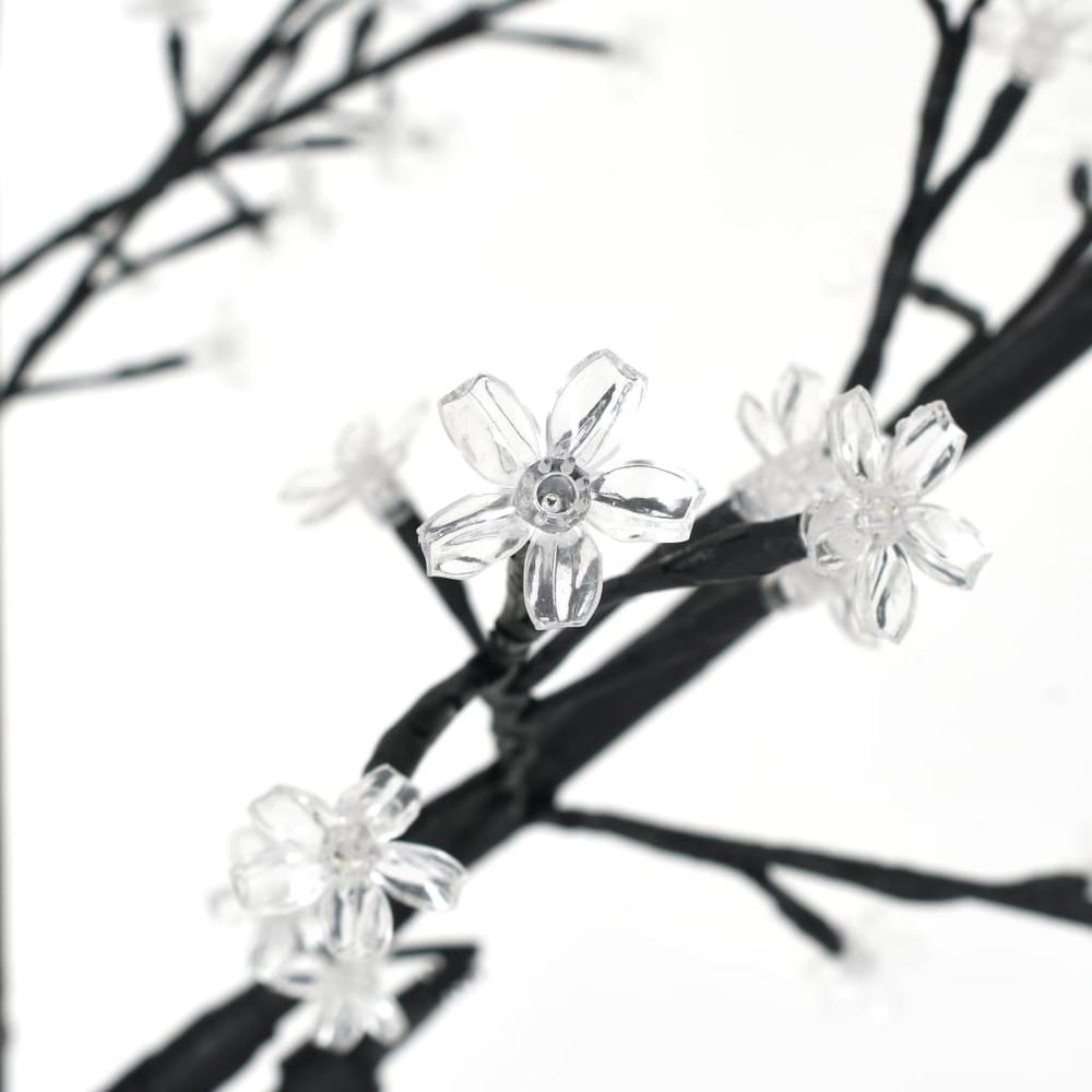 vidaXL Christmas Tree 200 LEDs Cold White Light Cherry Blossom 70.9". Picture 6
