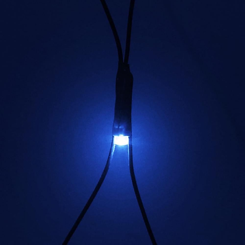 vidaXL Christmas Net Light Blue 9.8'x6.6' 204 LED Indoor Outdoor, 328775. Picture 5