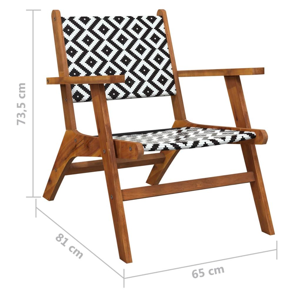 vidaXL Patio Chairs 2 pcs Solid Acacia Wood, 316250. Picture 9