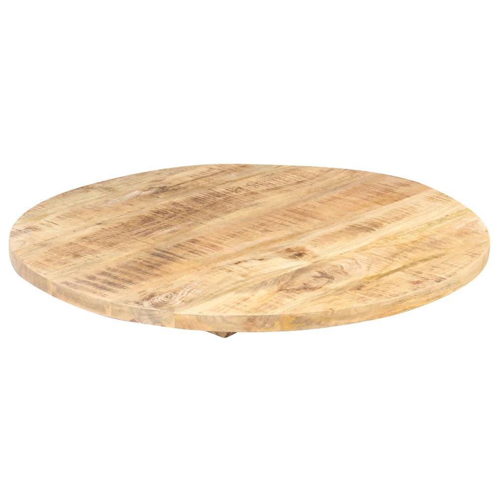 vidaXL Table Top Ã˜19.7"x(0.98"-1.06") Solid Mango Wood. Picture 6