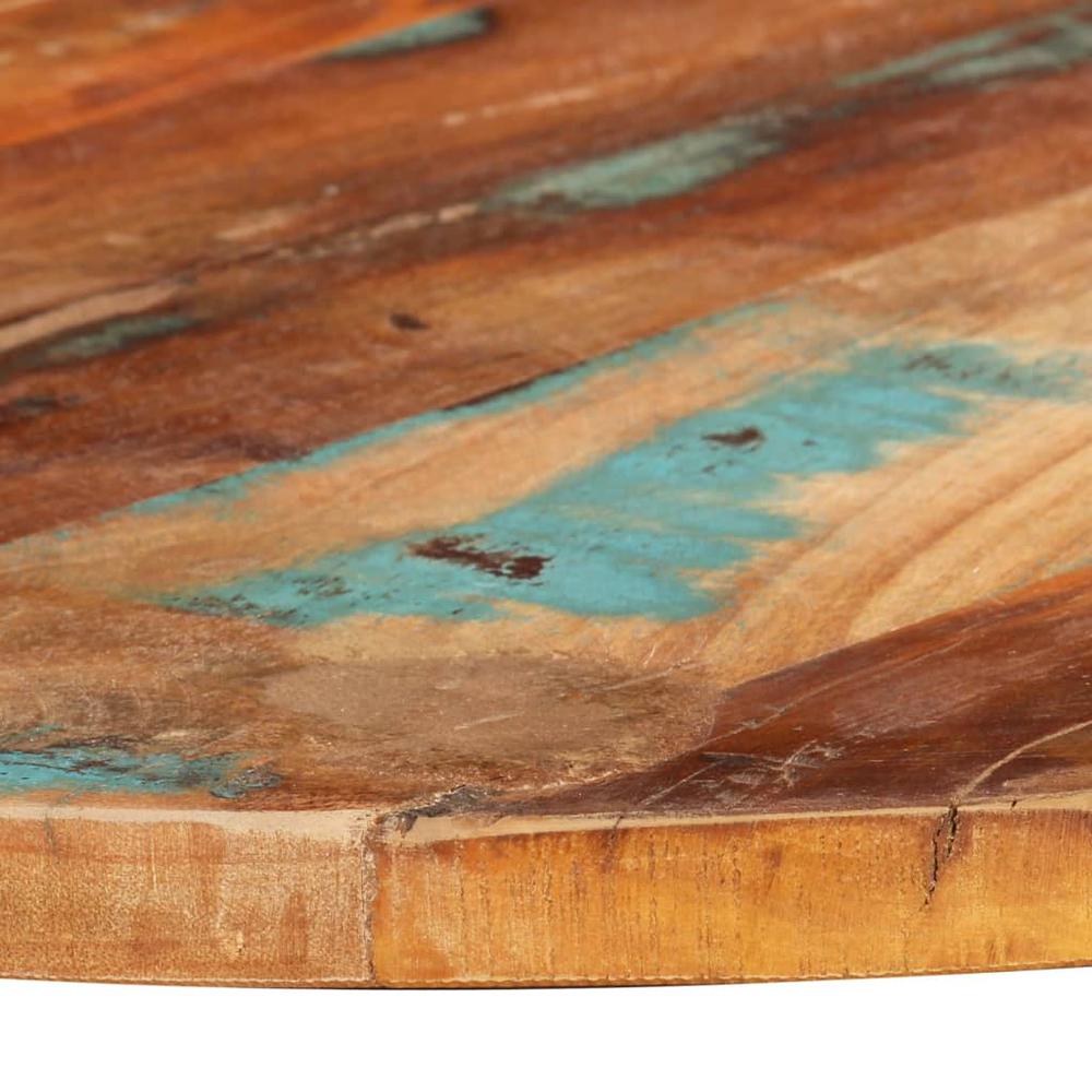 vidaXL Table Top Ã˜31.5"x(0.98"-1.06") Solid Reclaimed Wood. Picture 5