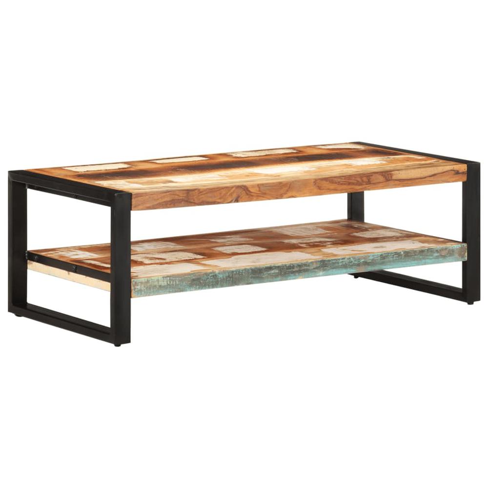 vidaXL Coffee Table 47.2"x23.6"x15.7" Solid Reclaimed Wood. Picture 8